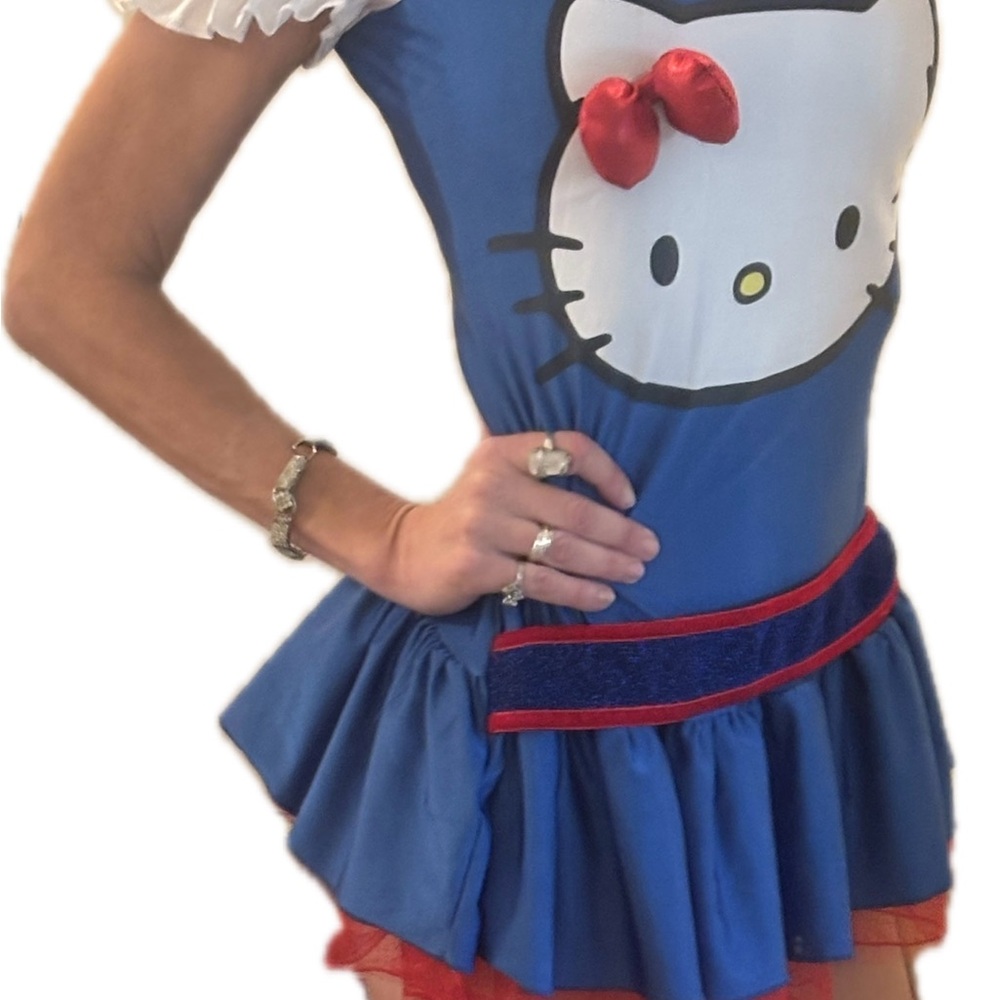Hello Kitty Blue and White Kids Costume